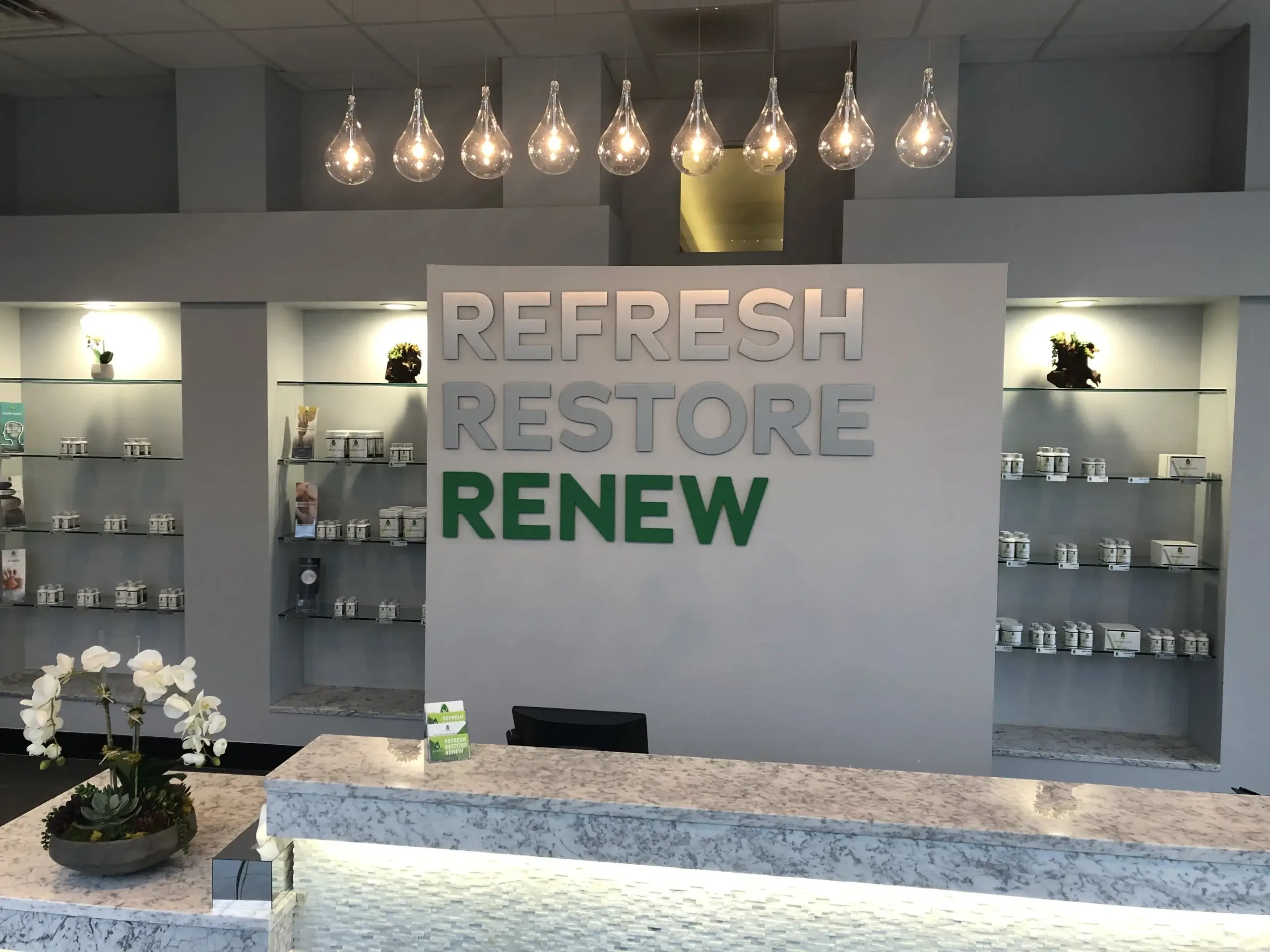 Welcome area for IV Nutrition Spa Location